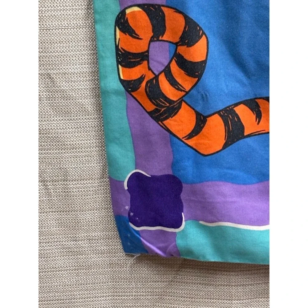 Vintage Disney Winnie the Pooh Tigger Pillowcase Reversible 90s Made in USA